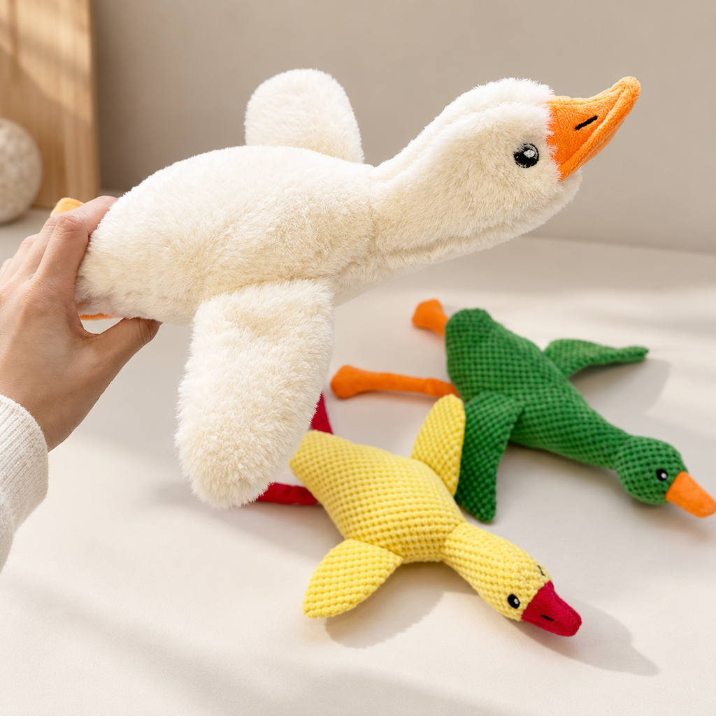 50cm Squeaky Plush Goose Dog Toy
