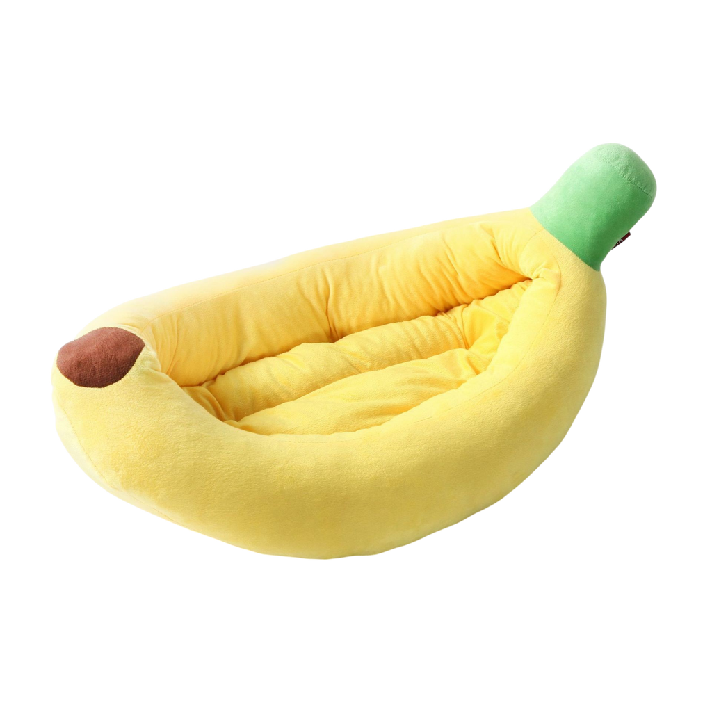 Banana-Shaped Pet Bed – Removable Cover Washable