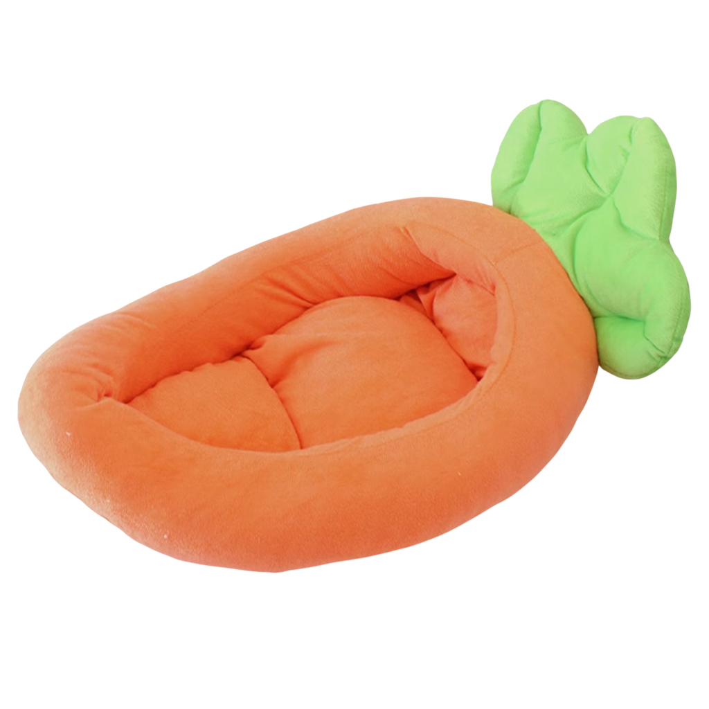 Carrot-Shaped Pet Bed | Cozy Washable Cat & Dog Nest