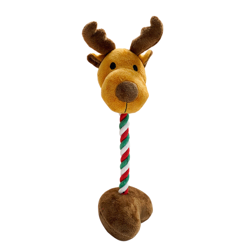 Christmas Plush Squeaky Chew Toy for Dogs & Cats