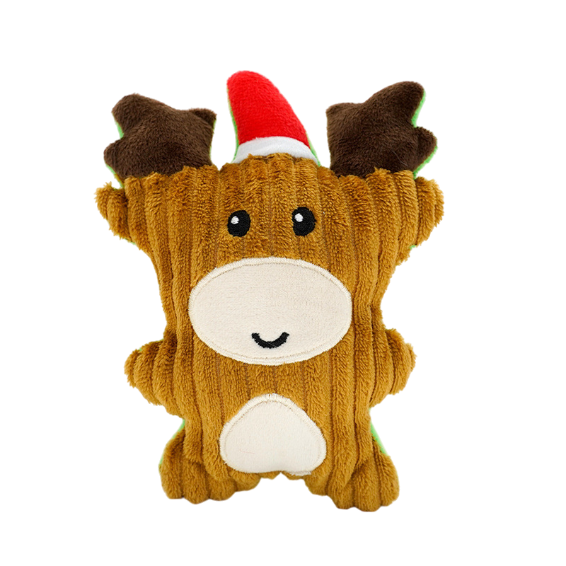 Christmas Plush Squeaky Chew Toy for Dogs & Cats