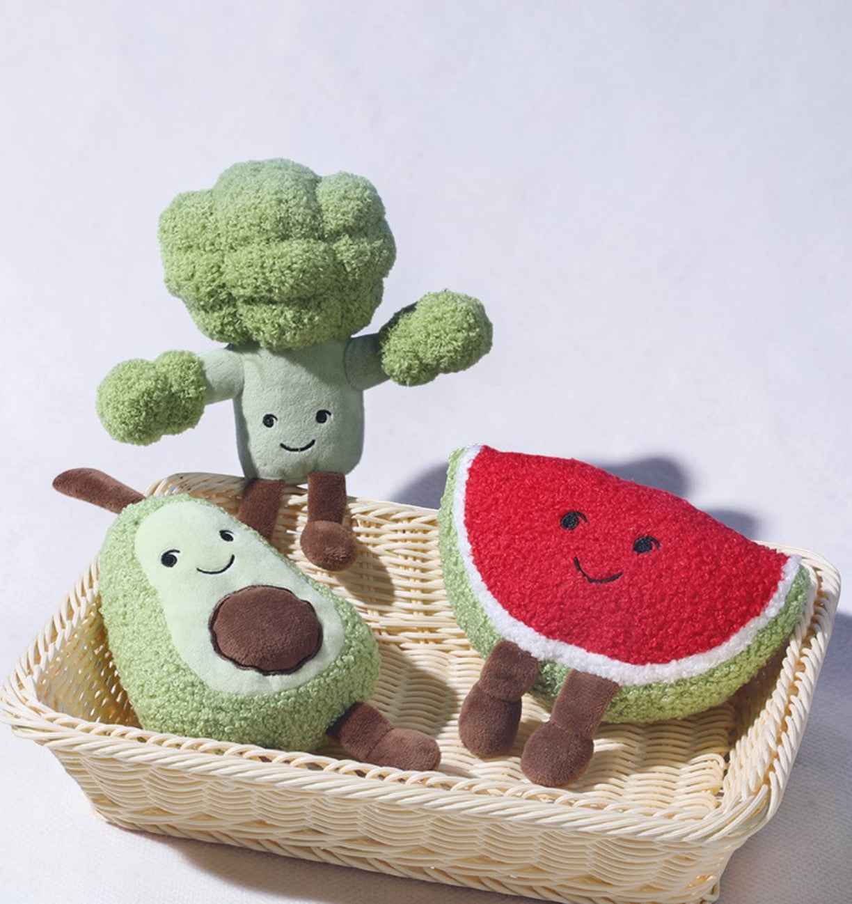 Cute Fruit Plush Dog Toy – Squeaky Chew Toy