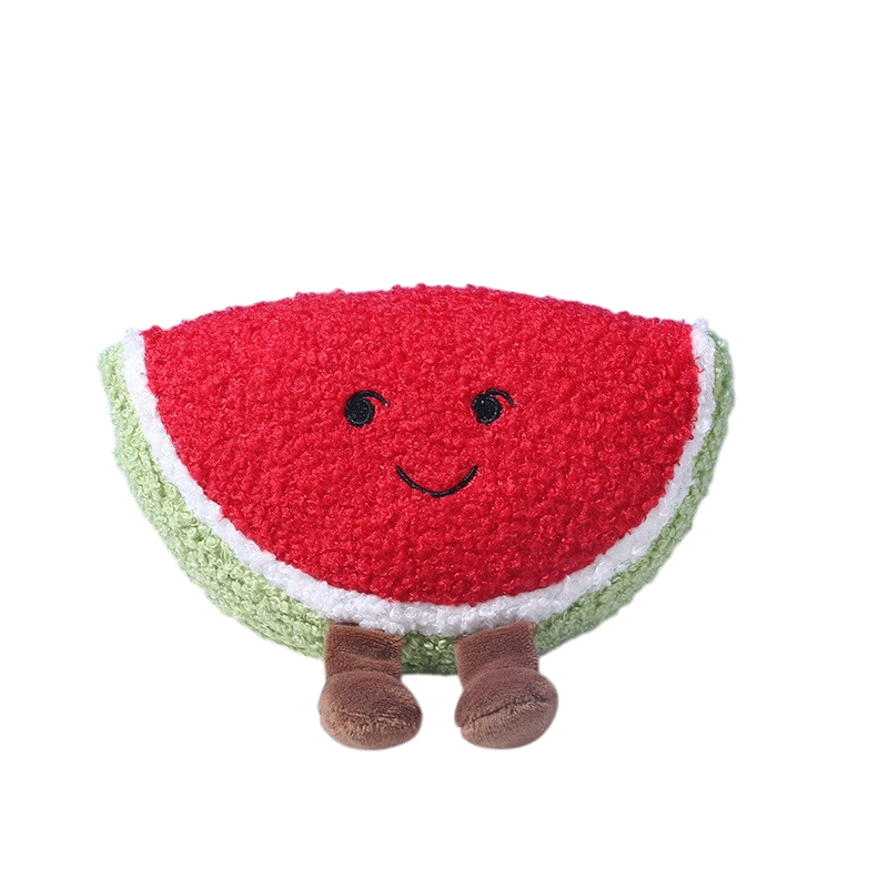 Cute Fruit Plush Dog Toy – Squeaky Chew Toy