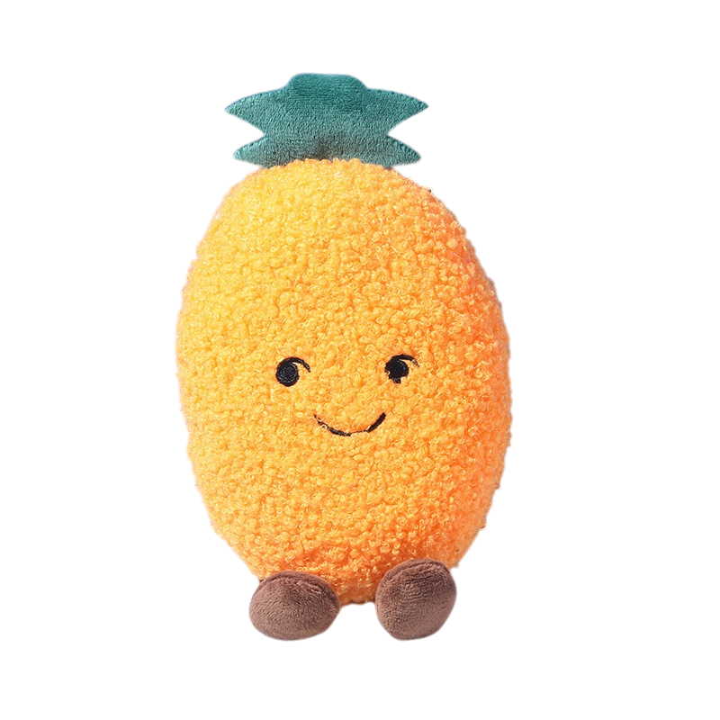 Cute Fruit Plush Dog Toy – Squeaky Chew Toy