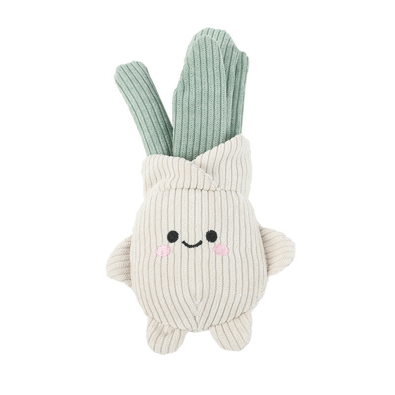 Cute Fruit Plush Dog Toy – Squeaky Chew Toy