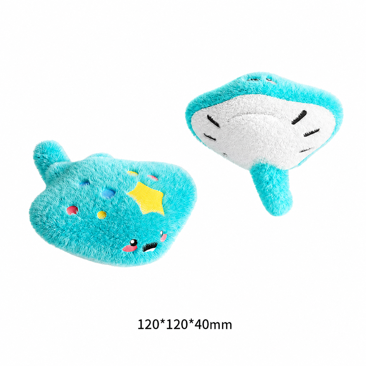 Cute Ocean Plush Squeaky Dog Treat Puzzle Toy