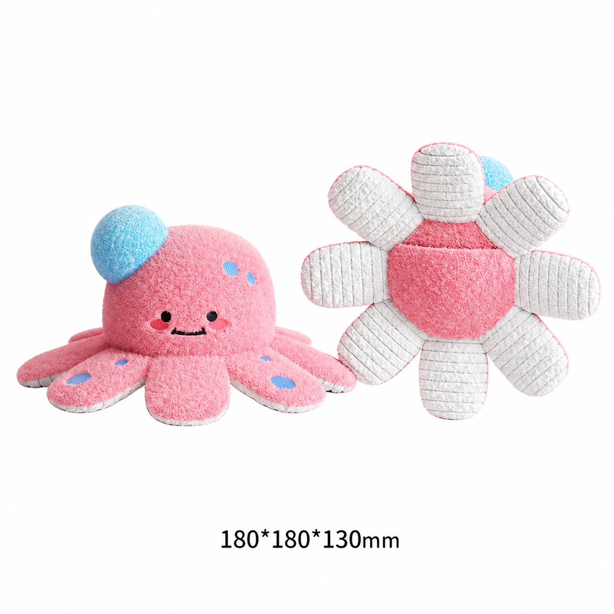 Cute Ocean Plush Squeaky Dog Treat Puzzle Toy
