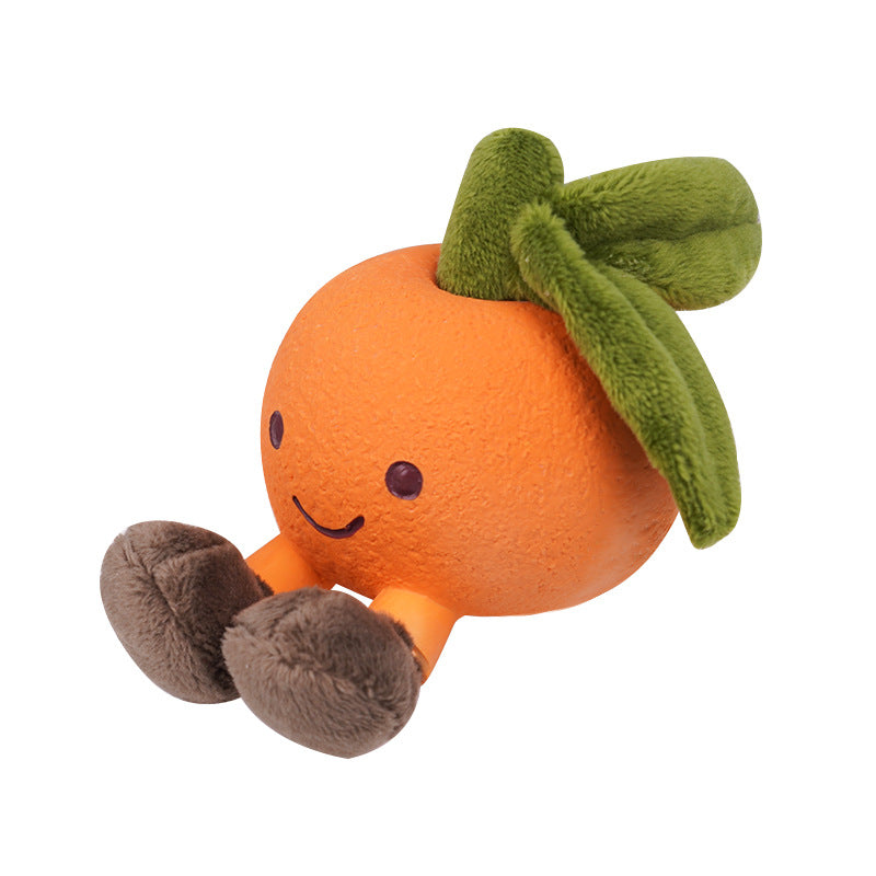 Cute Fruit Dog Chew Toy – Plush Latex Squeaky Pet Toy