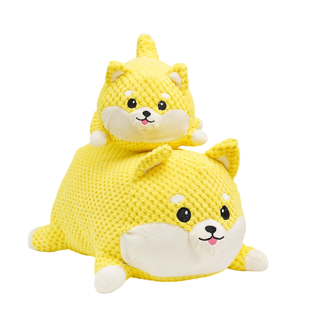 Creative Squeaky Corgi Pig Plush Dog Toy