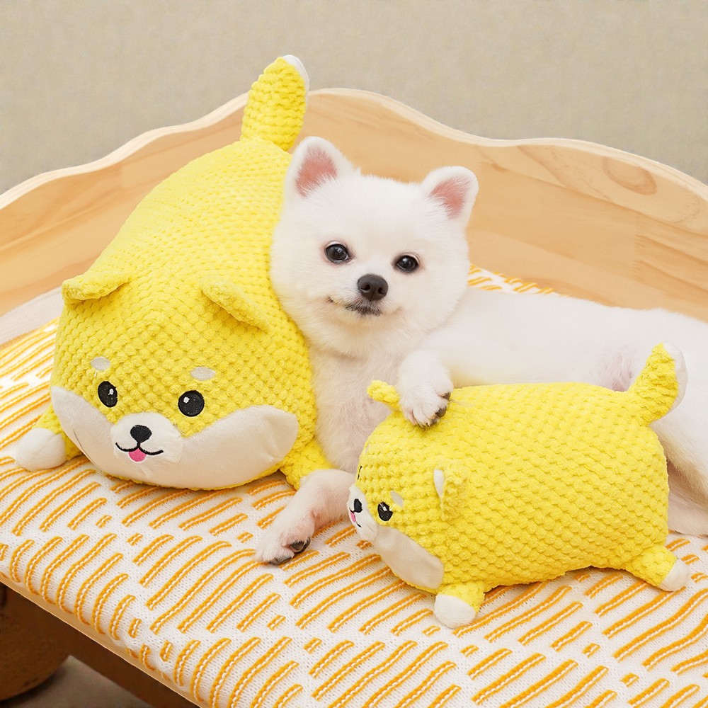 Creative Squeaky Corgi Pig Plush Dog Toy