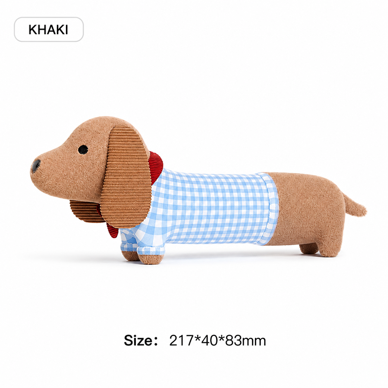 Dachshund Dog Squeaky Plush Toy for Chewing & Playtime