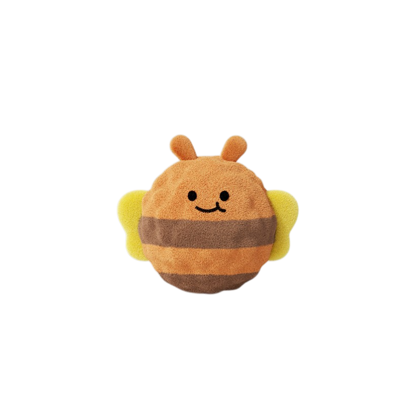 Dog Squeaky Ball Toy – Plush TPR Spiky Chew Toy