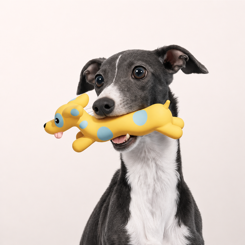 Durable Dog Chew Toy Latex Squeaky Puppy Toy