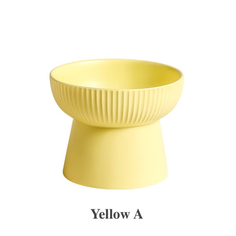 Elevated Ceramic Pet Bowl | Ergonomic Slanted