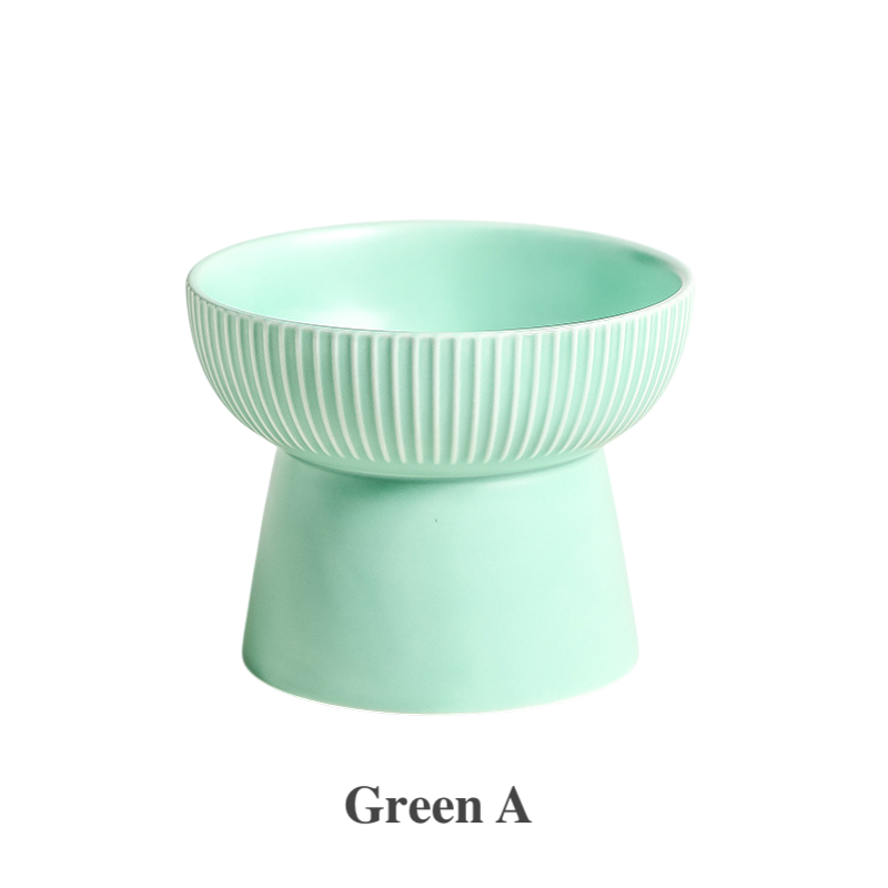 Elevated Ceramic Pet Bowl | Ergonomic Slanted