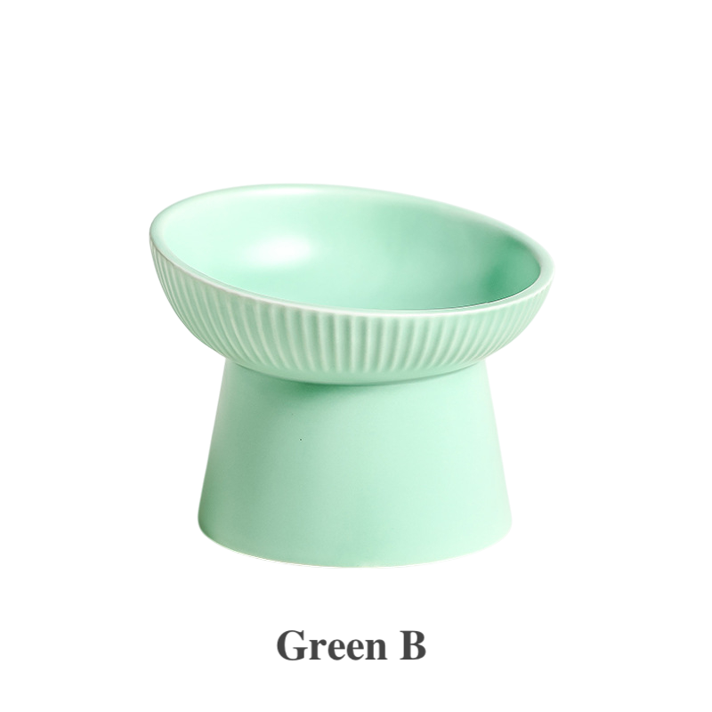Elevated Ceramic Pet Bowl | Ergonomic Slanted