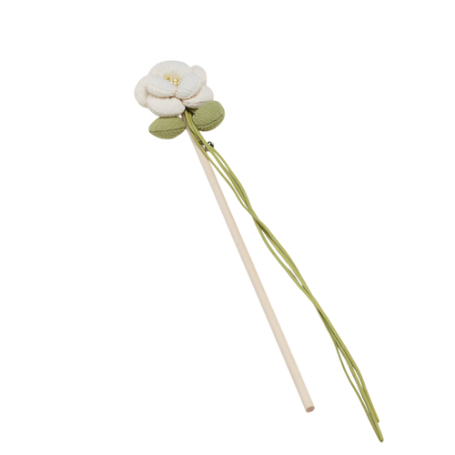 45cm Flower Cat Teasing Stick – Bell Toy
