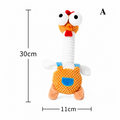 Funny Squeaky Chicken Dog Toy for Chewing & Play