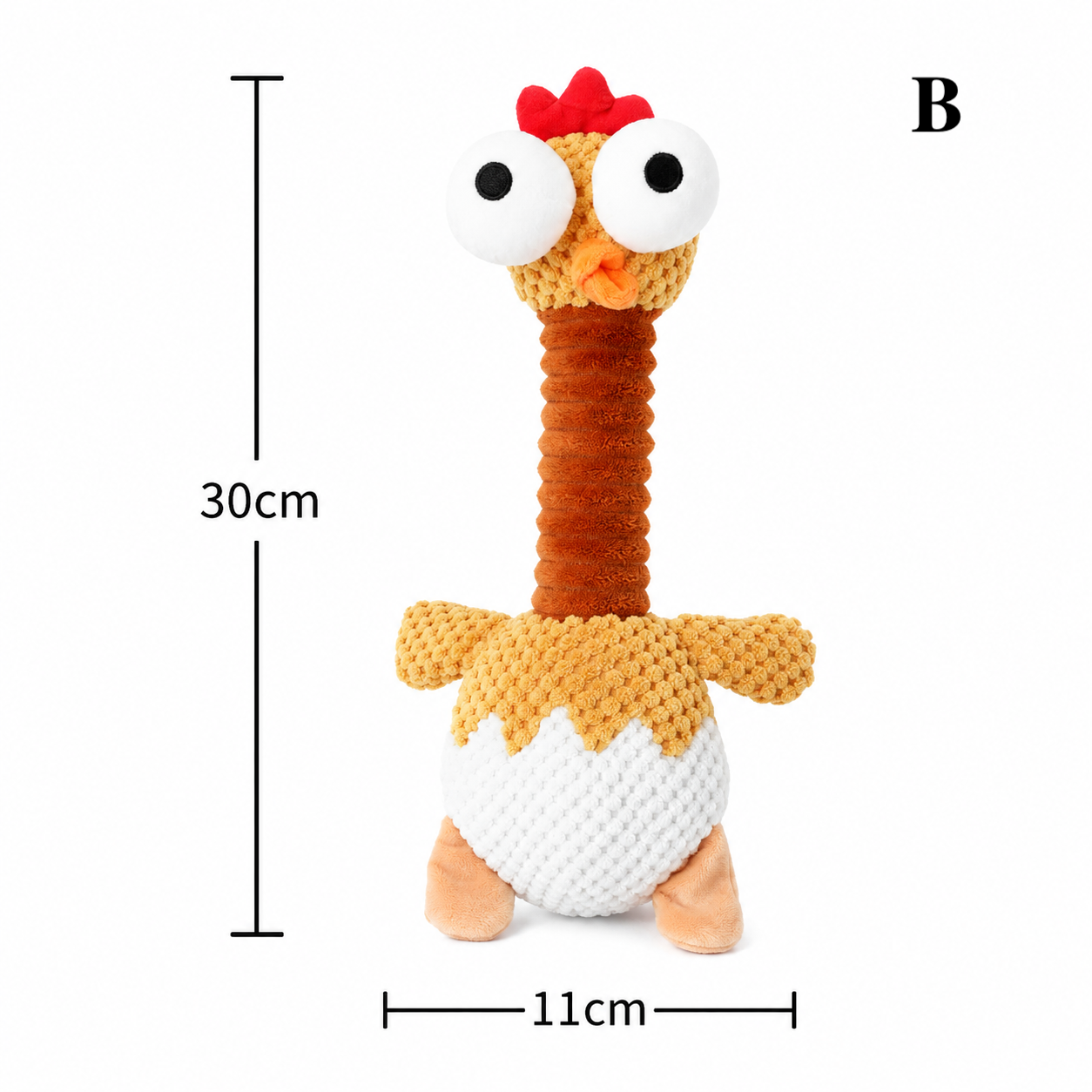 Funny Squeaky Chicken Dog Toy for Chewing & Play