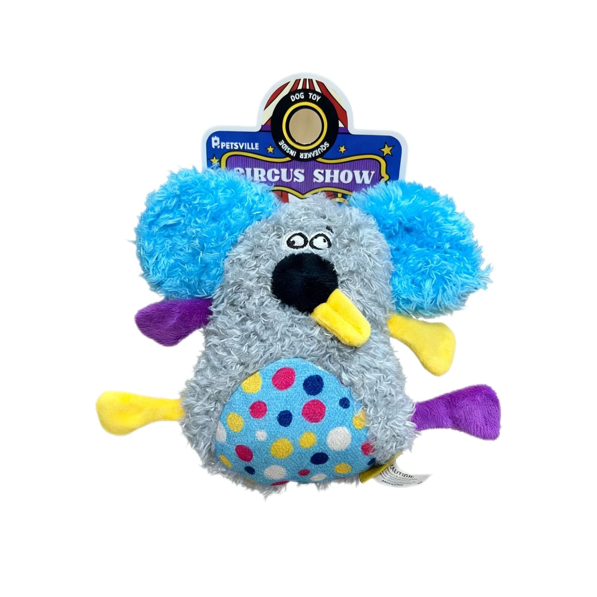 Funny Squeaky Plush Dog Toy, Crinkle Chew Toy for Puppies