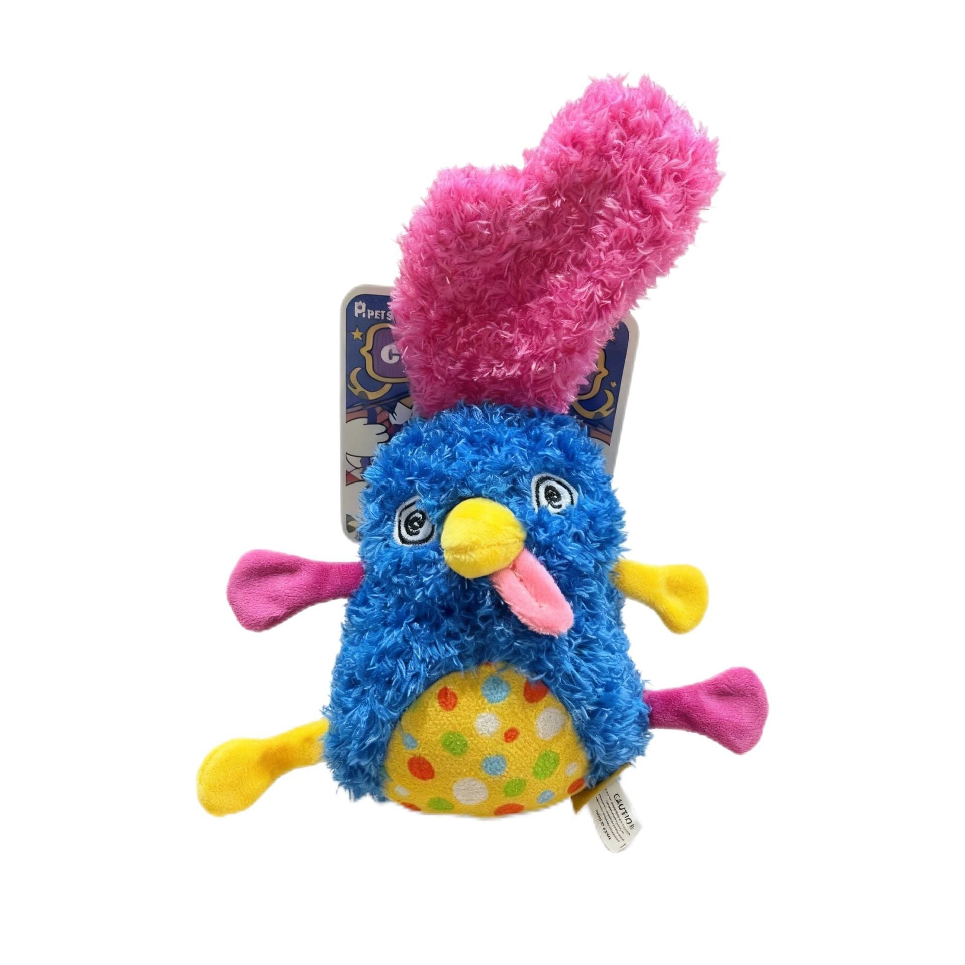 Funny Squeaky Plush Dog Toy, Crinkle Chew Toy for Puppies