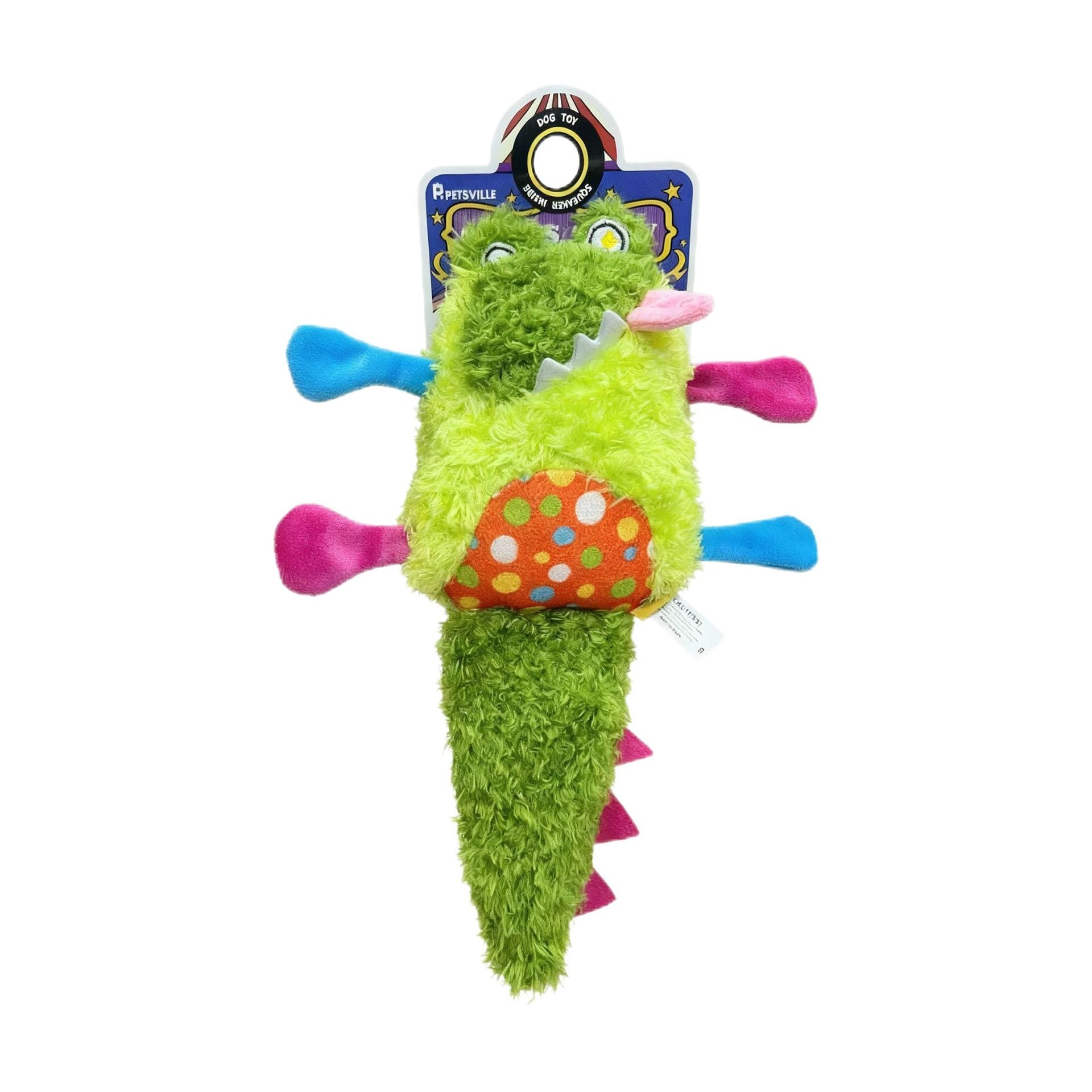 Funny Squeaky Plush Dog Toy, Crinkle Chew Toy for Puppies