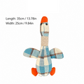 Goose Dog Squeaky Plush Toy with Crinkle Paper for Chewers