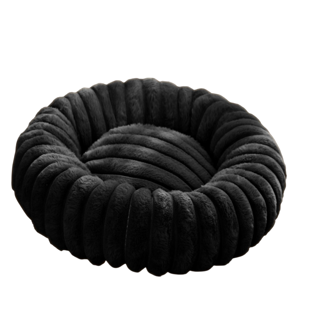 High-Density Plush Round Pet Bed for Cats & Dogs