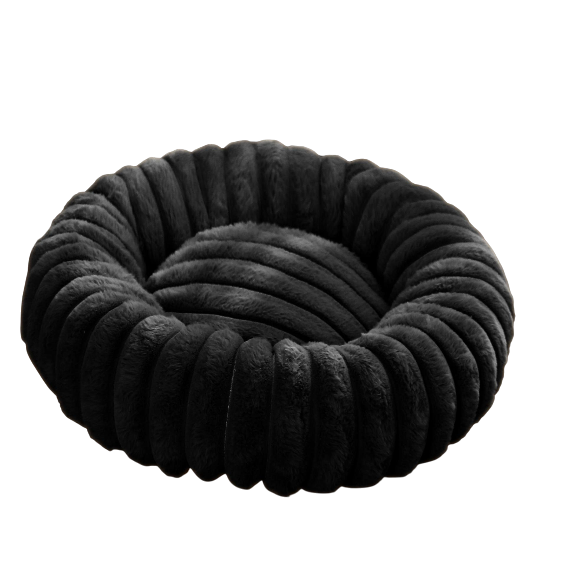 High-Density Plush Round Pet Bed for Cats & Dogs
