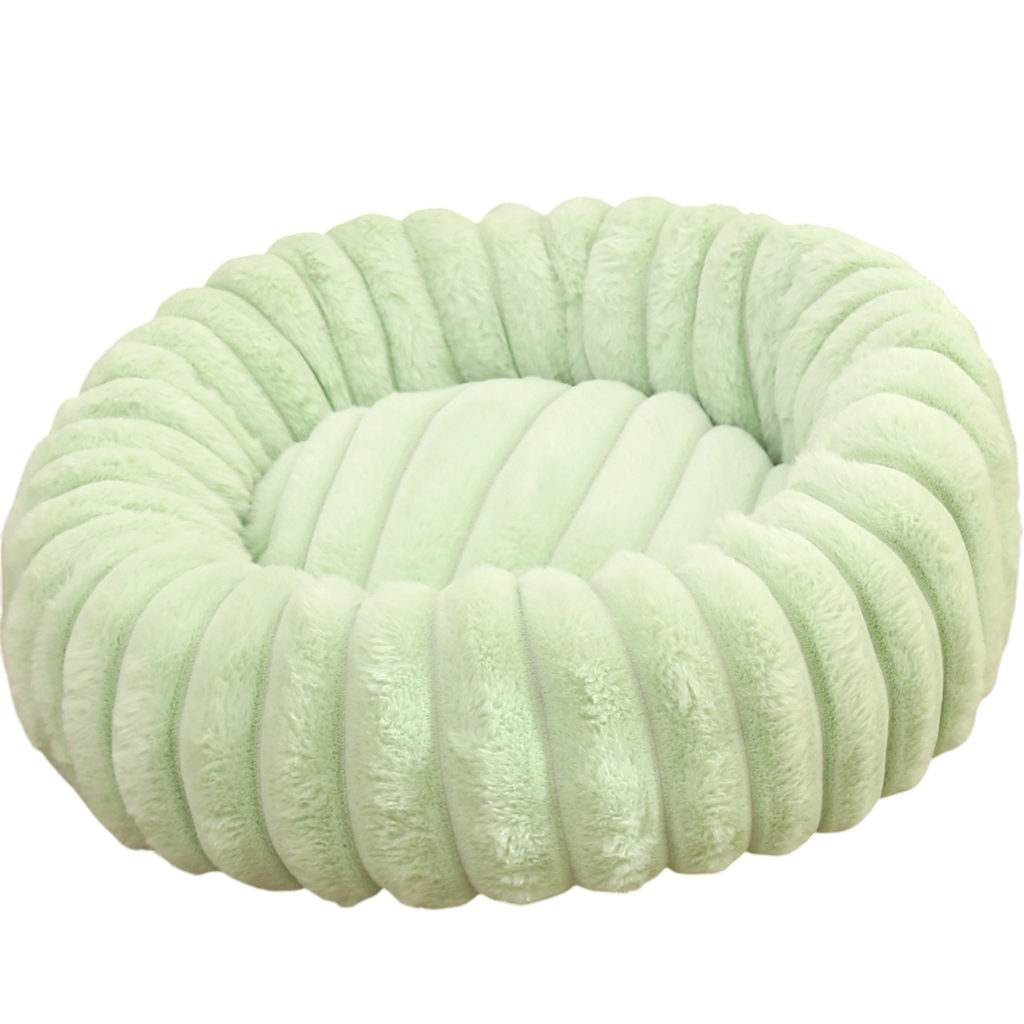High-Density Plush Round Pet Bed for Cats & Dogs