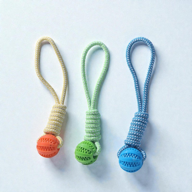 Interactive Rope Treat Dispensing Chew Toy for Dogs