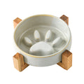 Kiln-Glazed Ceramic Slow Feeder Bowl for Pets