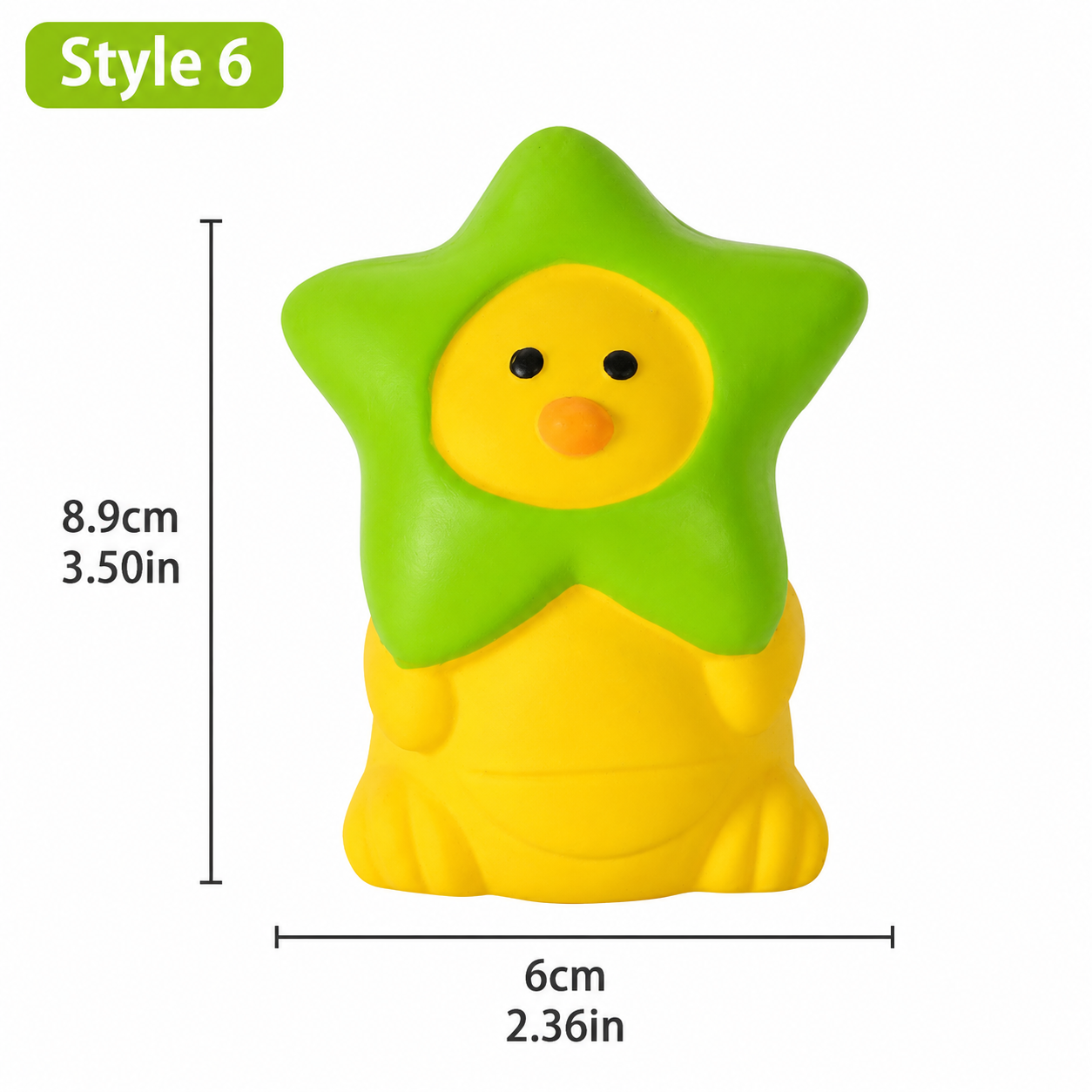 Latex Dog Squeaky Toy Set – Fruit & Animal Chew Toys