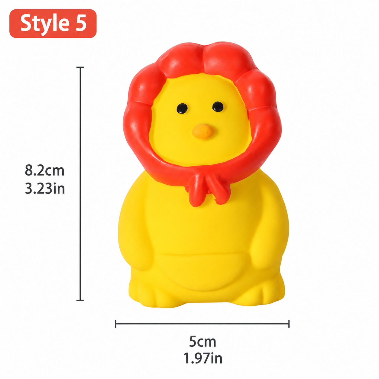 Latex Dog Squeaky Toy Set – Fruit & Animal Chew Toys