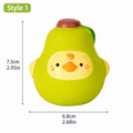 Latex Dog Squeaky Toy Set – Fruit & Animal Chew Toys