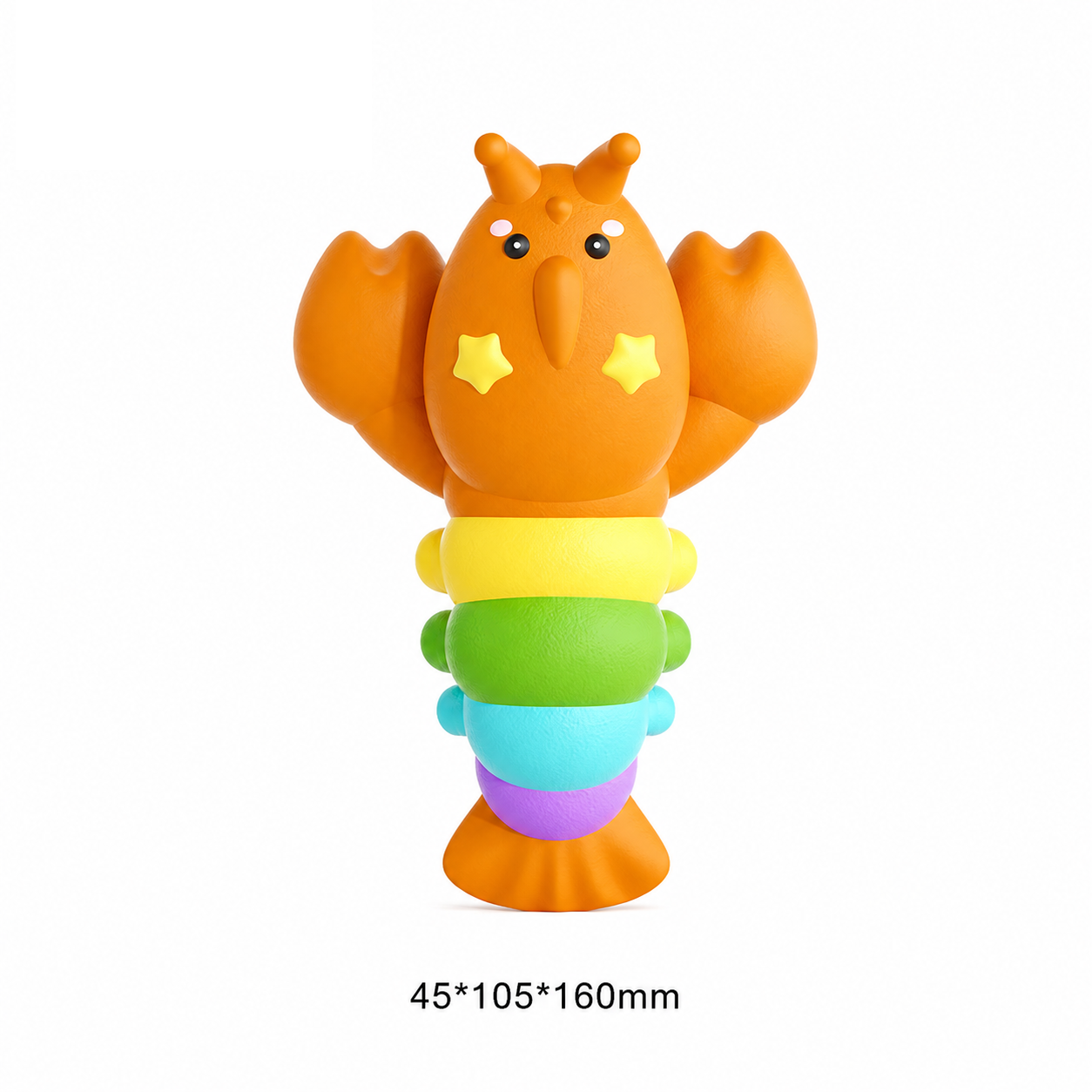 Lobster Dog Toy Latex Squeaky Chew Toy for Dogs
