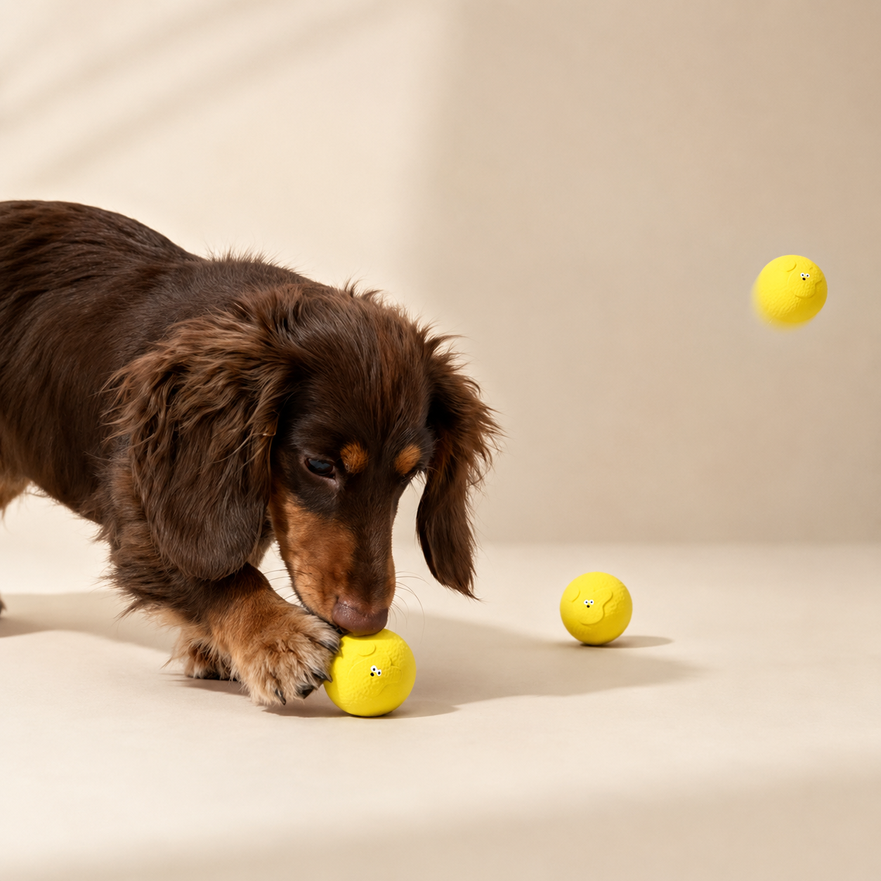 Mini Dog Ball Toy High Bounce Chew Ball for Small Dogs