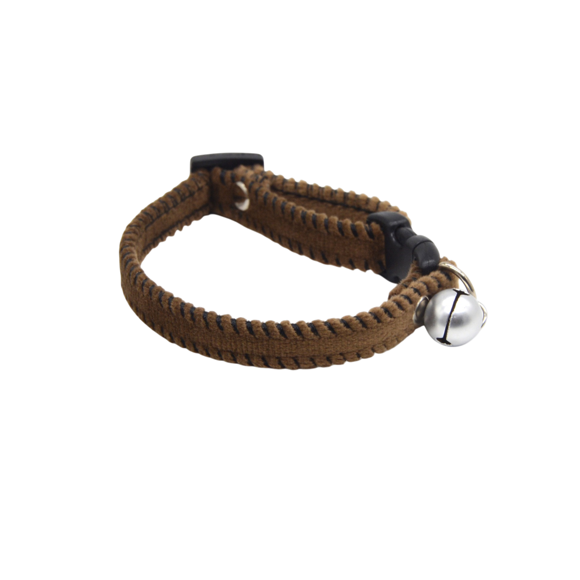 Plush Pet Collar with Bell - Soft Adjustable Pet Neck Strap