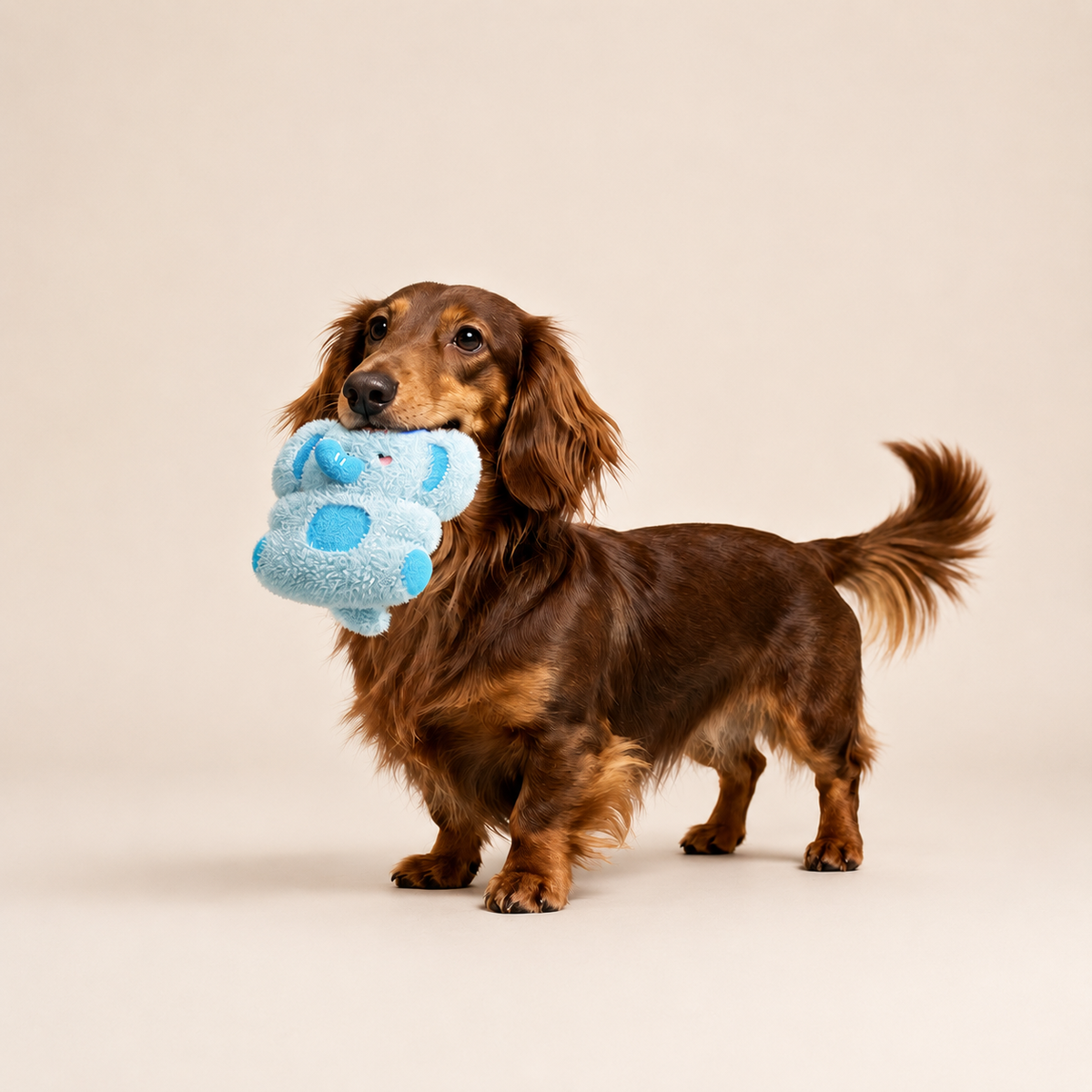 Creative Plush Squeaky Dog Toy – Crinkle Animal Chew Toy 20cm