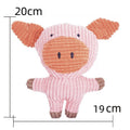 Plush Animal Squeaky Chew Toy for Dogs & Cats