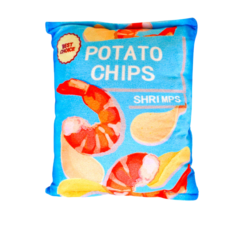 Plush Potato Chips Crinkle Sound Toy for Dogs & Cats