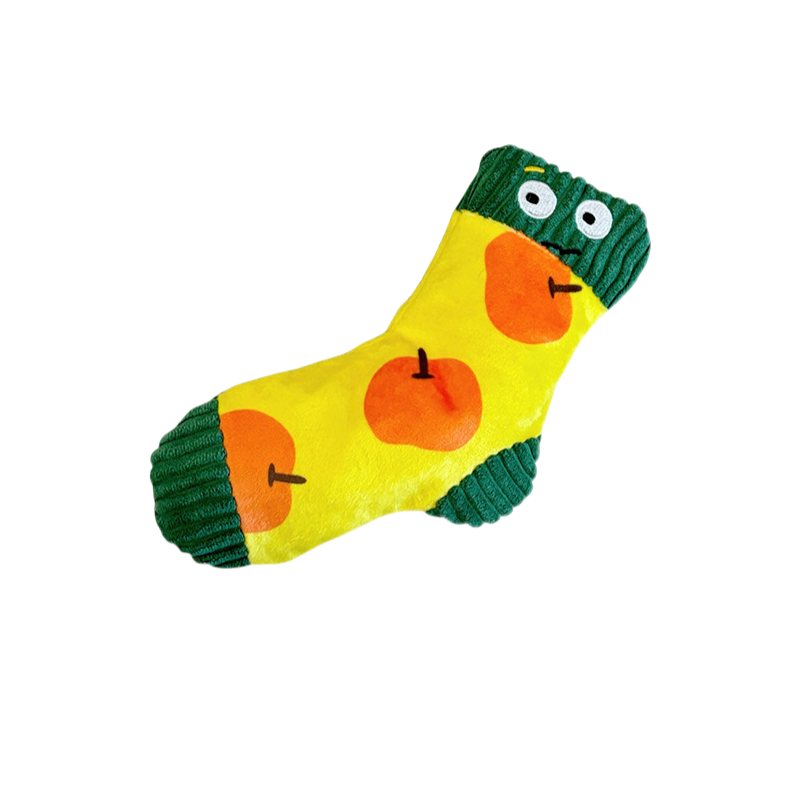 Plush Snuffle Sock Toy with Squeaker for Dogs