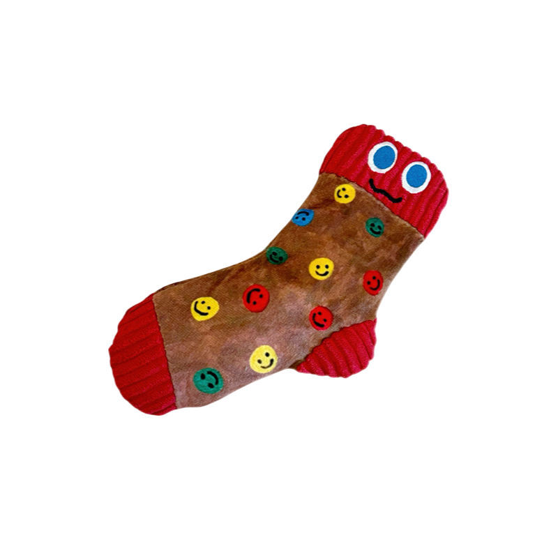 Plush Snuffle Sock Toy with Squeaker for Dogs
