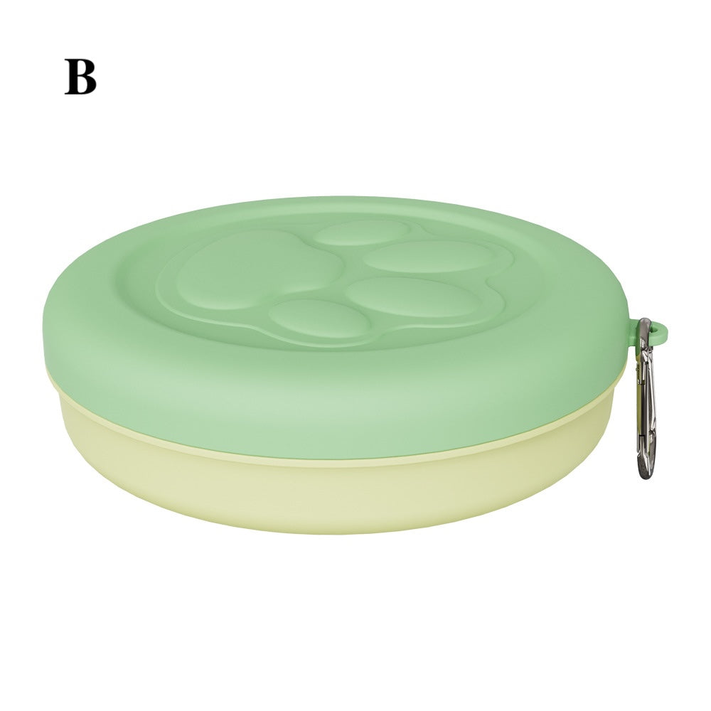 Portable Pet Food Container & Travel Dog Bowl Snack Box