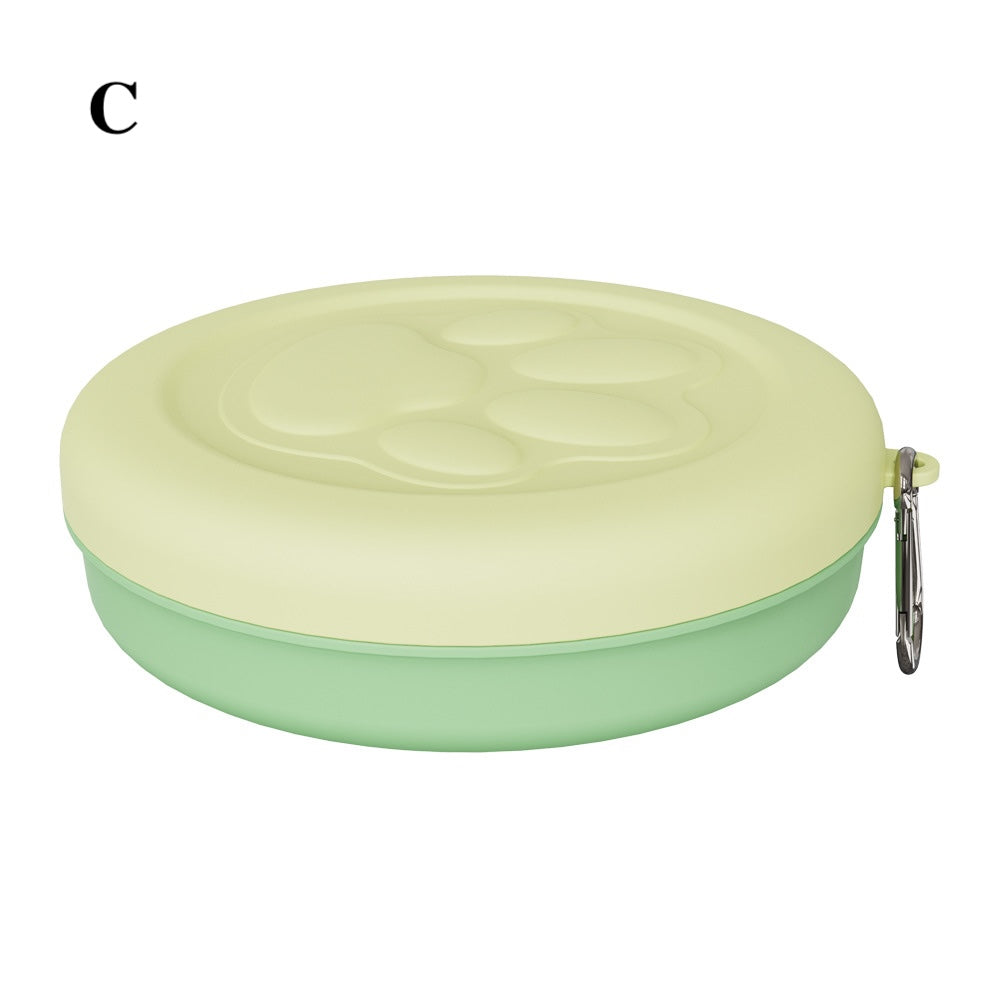 Portable Pet Food Container & Travel Dog Bowl Snack Box