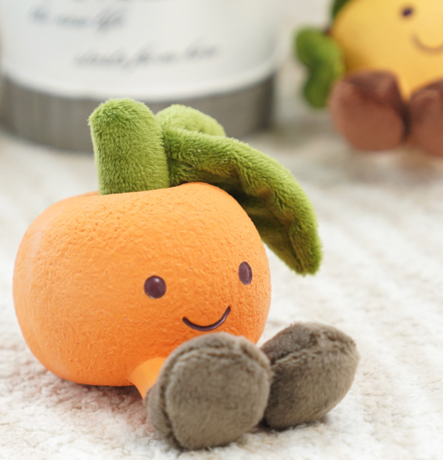 Cute Fruit Dog Chew Toy – Plush Latex Squeaky Pet Toy