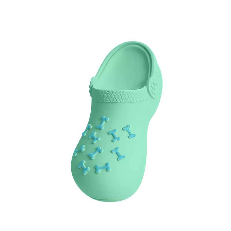 Squeaky Latex Slipper Chew Toy for Puppies & Dogs