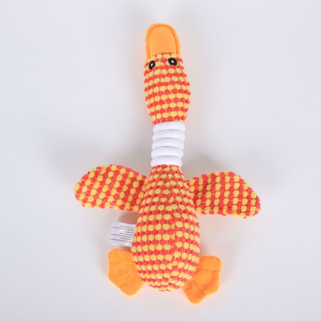 Squeaky Plush Goose Dog Toy – Chew & Tug Pet Toy