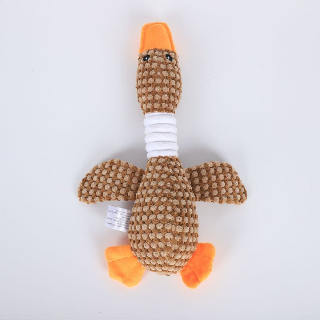 Squeaky Plush Goose Dog Toy – Chew & Tug Pet Toy