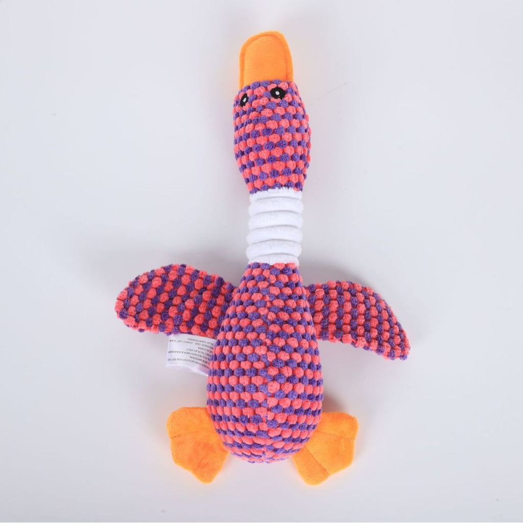 Squeaky Plush Goose Dog Toy – Chew & Tug Pet Toy